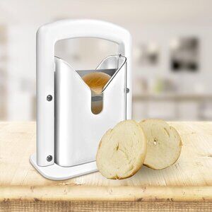 Bagel Cutter Bread Slicer Toaster Guillotine Universal Slicer(1 Set)